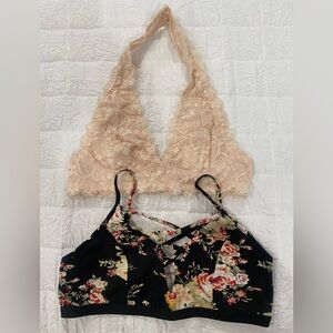 2- Bras- Tan is Size S and Black is XS